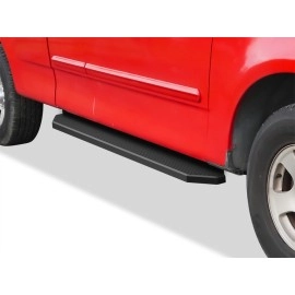 APS IB06PJJ8J - Flat Style Door-to-Door Black Stainless Steel Running Boards