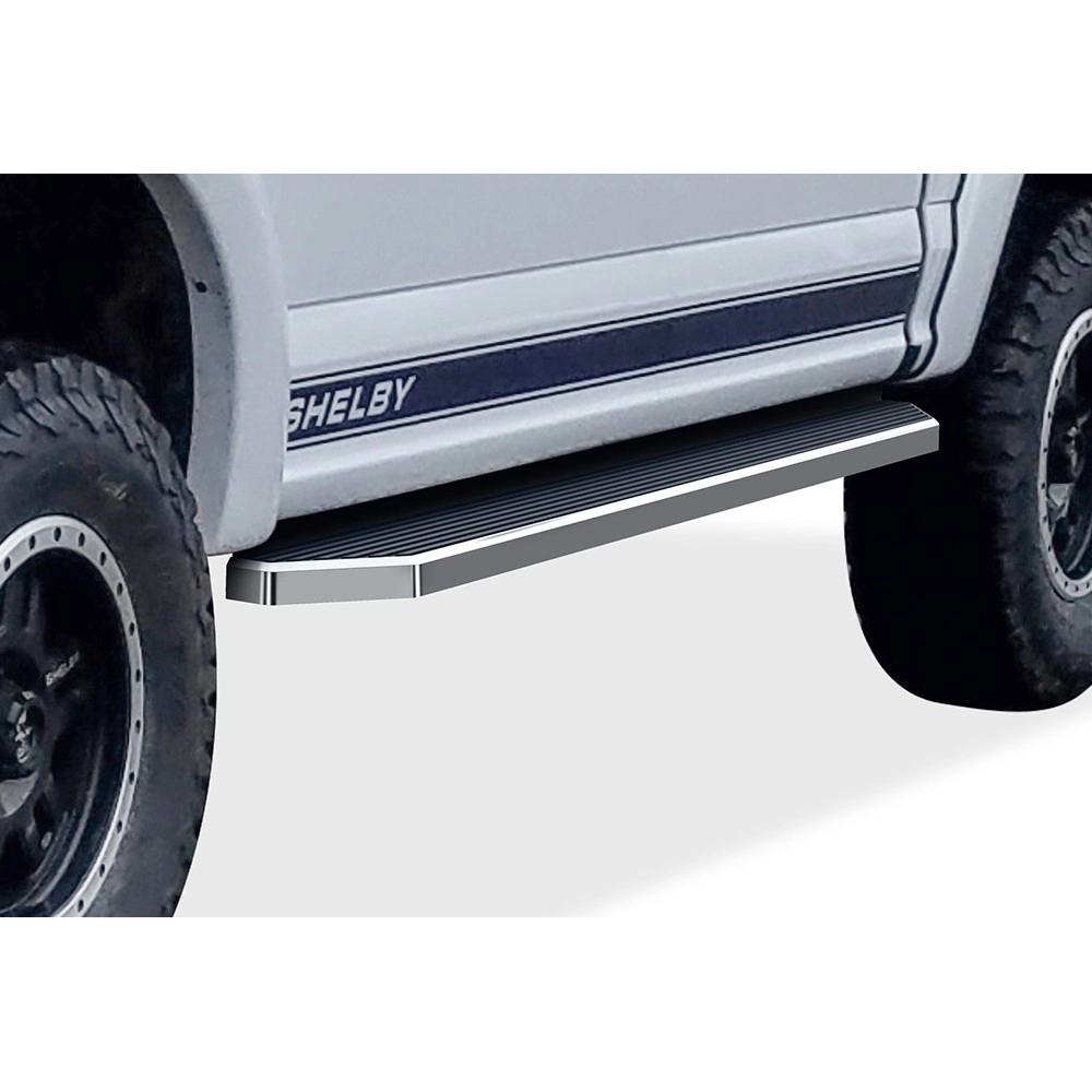 APS IB06RAG5Y - Flat Style Door-to-Door Polished Stainless Steel Running Boards