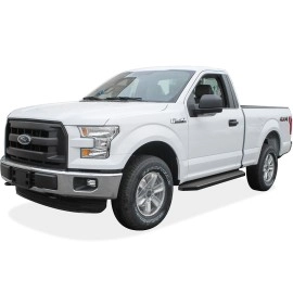 APS IB06RAH9H - Flat Style Door-to-Door Black Stainless Steel Running Boards