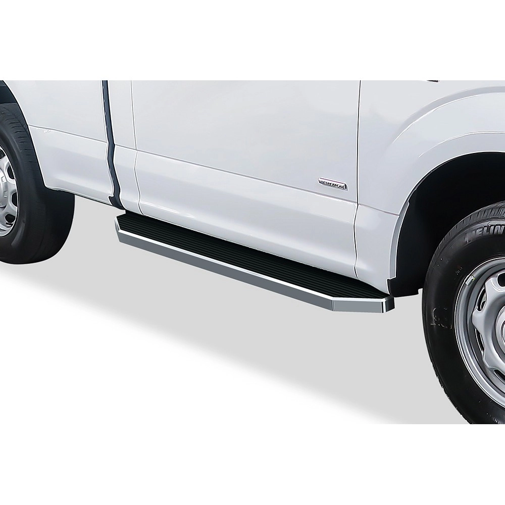 APS IB06RAH9Y - Flat Style Door-to-Door Polished Stainless Steel Running Boards