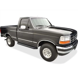 APS IB06RBA0H - Flat Style Door-to-Door Black Stainless Steel Running Boards