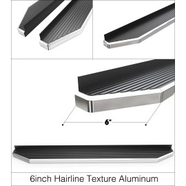 APS IB06RBA0Y - Flat Style Door-to-Door Polished Stainless Steel Running Boards