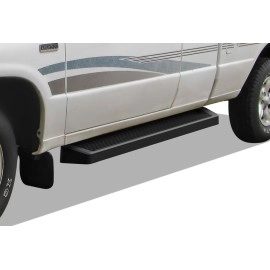 APS IB06RBA3B - 6" iRunning Board Door-to-Door Black Aircraft Aluminum Running Boards