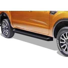 APS IB06RBC9B - 6" iRunning Board Door-to-Door Black Aircraft Aluminum Running Boards