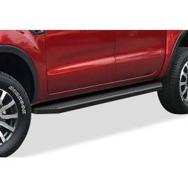 APS IB06RBC9H - Flat Style Door-to-Door Black Stainless Steel Running Boards