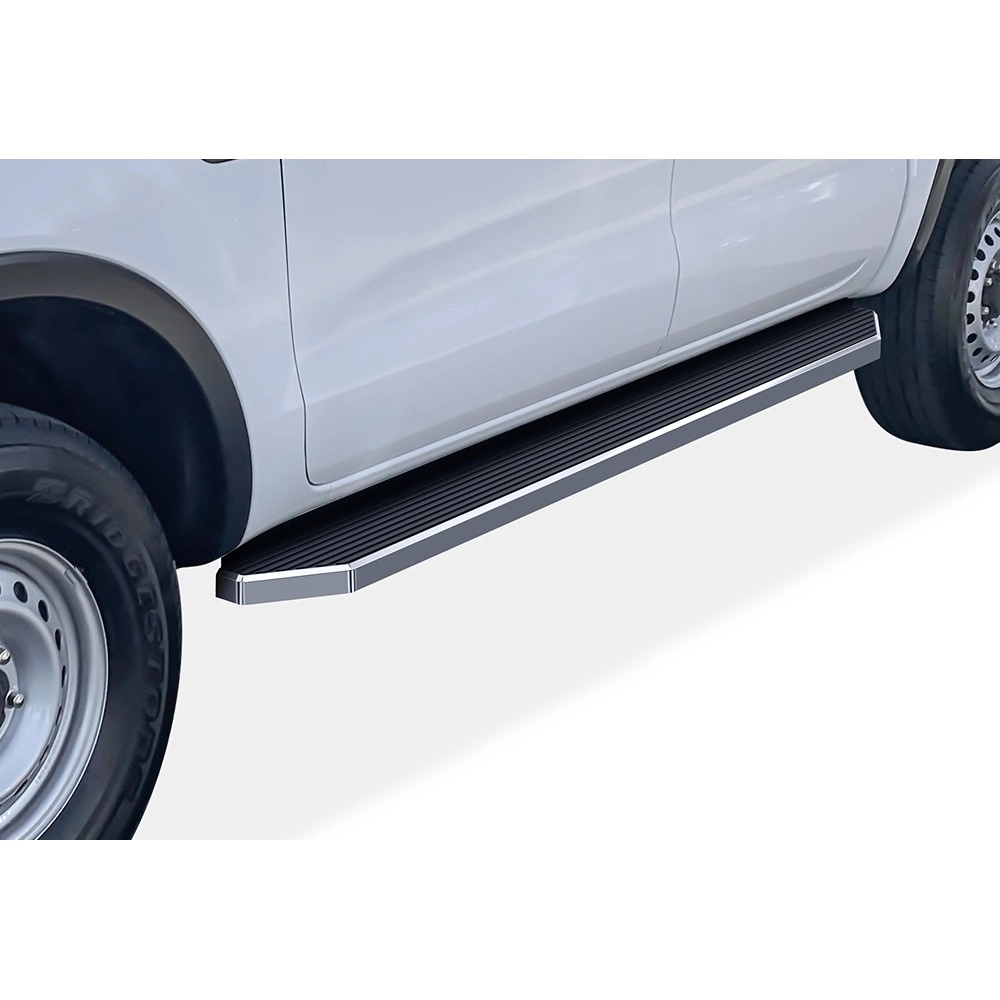 APS IB06RBC9Y - Flat Style Door-to-Door Polished Stainless Steel Running Boards