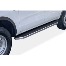 APS IB06RBC9Y - Flat Style Door-to-Door Polished Stainless Steel Running Boards