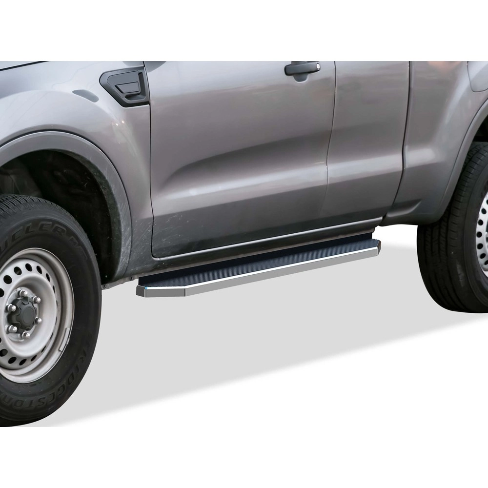 APS IB06RCA3Y - Flat Style Door-to-Door Polished Stainless Steel Running Boards