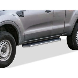 APS IB06RCA3Y - Flat Style Door-to-Door Polished Stainless Steel Running Boards