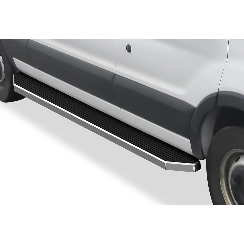 APS IB06RDJ5Y - Flat Style Door-to-Door Polished Stainless Steel Running Boards