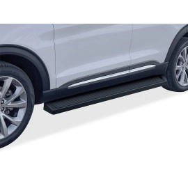 APS IB06REE2B - 6" iRunning Board Door-to-Door Black Aircraft Aluminum Running Boards