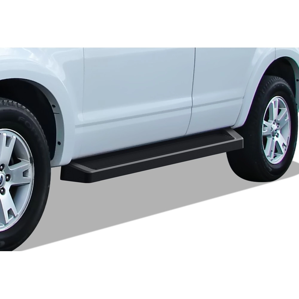 APS IB06RIB3B - 6" iRunning Board Door-to-Door Black Aircraft Aluminum Running Boards