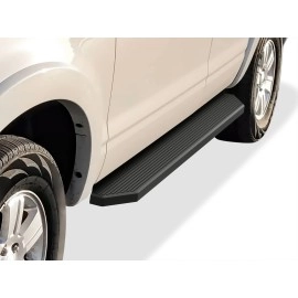 APS IB06RIB3H - Flat Style Door-to-Door Black Stainless Steel Running Boards