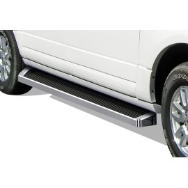 APS IB06RIB5A - 6" iRunning Board Door-to-Door Polished Aircraft Aluminum Running Boards