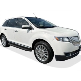 APS IB06RIB6H - Flat Style Door-to-Door Black Stainless Steel Running Boards