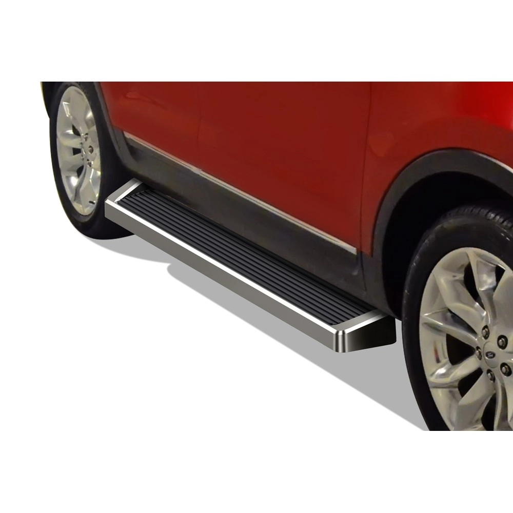 APS IB06RIB7A - 6" iRunning Board Door-to-Door Polished Aircraft Aluminum Running Boards