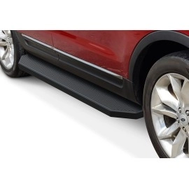 APS IB06RIB7H - Flat Style Door-to-Door Black Stainless Steel Running Boards