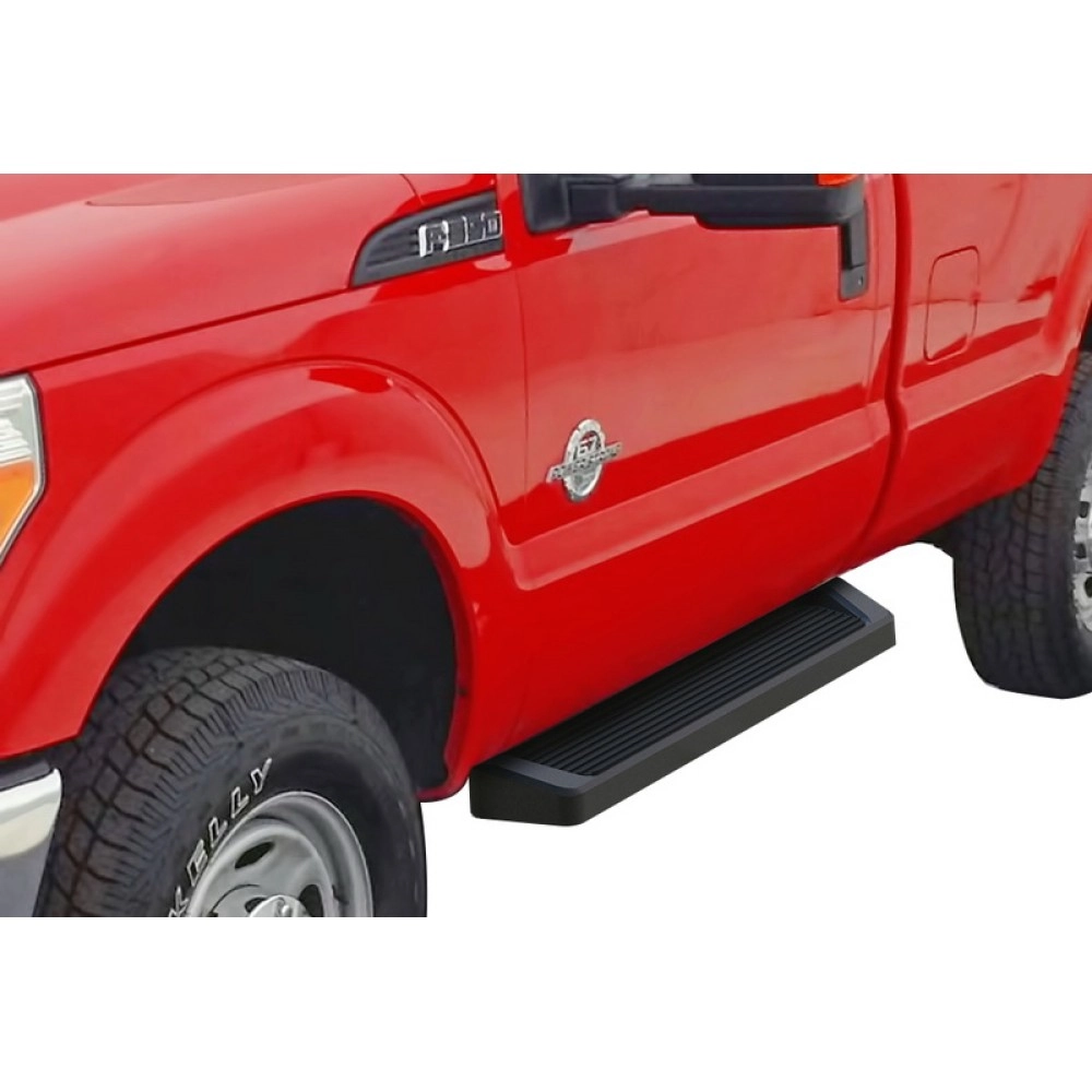 APS IB06RJA0B - 6" iRunning Board Door-to-Door Black Aircraft Aluminum Running Boards