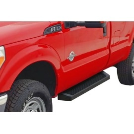APS IB06RJA0B - 6" iRunning Board Door-to-Door Black Aircraft Aluminum Running Boards