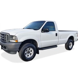 APS IB06RJA0H - Flat Style Door-to-Door Black Stainless Steel Running Boards