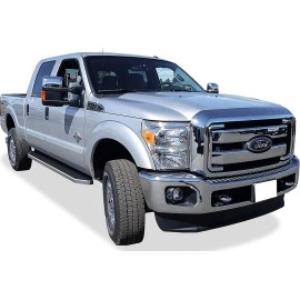 APS IB06RJA1Y - Flat Style Door-to-Door Polished Stainless Steel Running Boards