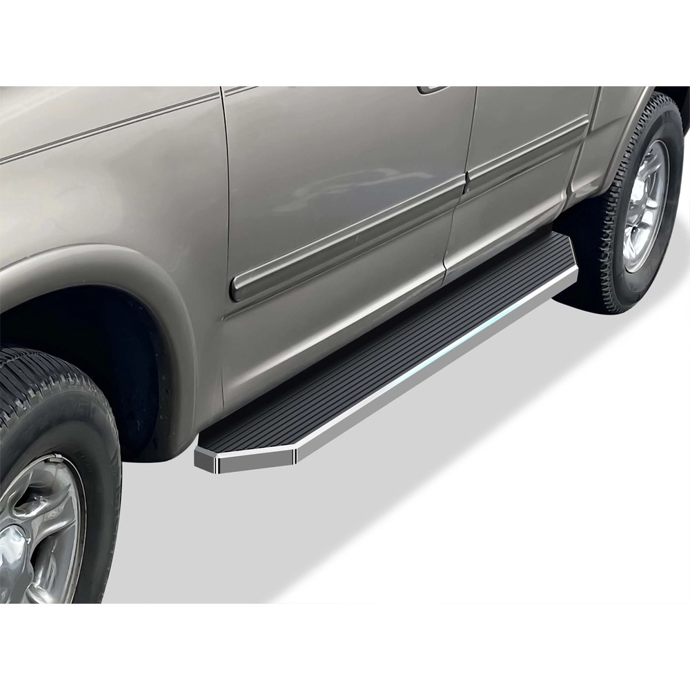 APS IB06RJJ9Y - Flat Style Door-to-Door Polished Stainless Steel Running Boards