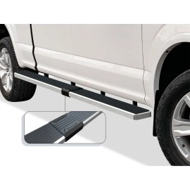APS IB06SAG5LA - 6" iStep Style  Wheel-to-Wheel Hairline Stainless Steel Side Steps