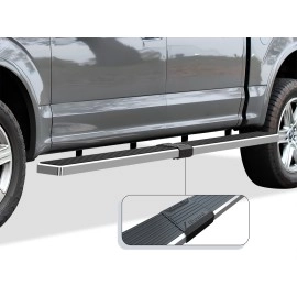 APS IB06SAG5SA - 6" iStep Style  Wheel-to-Wheel Hairline Stainless Steel Side Steps