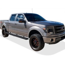 APS IB06SAG7SB - 6" iStep Style  Wheel-to-Wheel Black Stainless Steel Side Steps