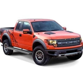 APS IB06SAH8SA - 6" iStep Style  Wheel-to-Wheel Hairline Stainless Steel Side Steps