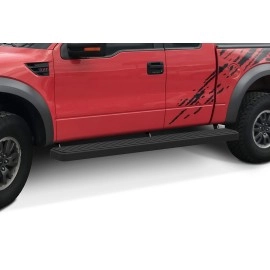 APS IB06SAH8SB - 6" iStep Style  Wheel-to-Wheel Black Stainless Steel Side Steps