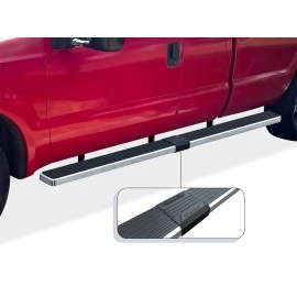 APS IB06SJJ3LA - 6" iStep Style  Wheel-to-Wheel Hairline Stainless Steel Side Steps