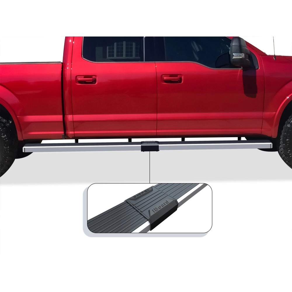 APS IB06WAG5LA - 5" iStep Style  Wheel-to-Wheel Hairline Stainless Steel Side Steps