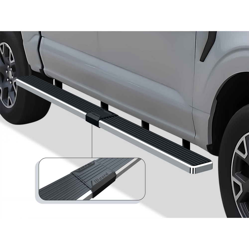 APS IB06WAG5SA - 5" iStep Style  Wheel-to-Wheel Hairline Stainless Steel Side Steps