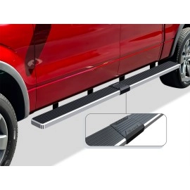 APS IB06WAG7SA - 5" iStep Style  Wheel-to-Wheel Hairline Stainless Steel Side Steps