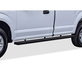 APS IB06WAH9LB - 5" iStep Style  Wheel-to-Wheel Black Stainless Steel Side Steps