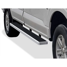 APS IB06WAH9LC - 5" iStep Style  Wheel-to-Wheel Hairline Stainless Steel Side Steps