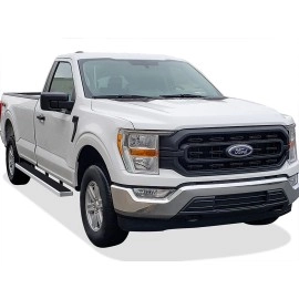 APS IB06WAH9LC - 5" iStep Style  Wheel-to-Wheel Hairline Stainless Steel Side Steps