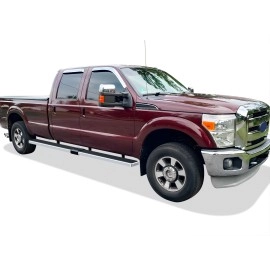 APS IB06WJA1LA - 5" iStep Style  Wheel-to-Wheel Hairline Stainless Steel Side Steps