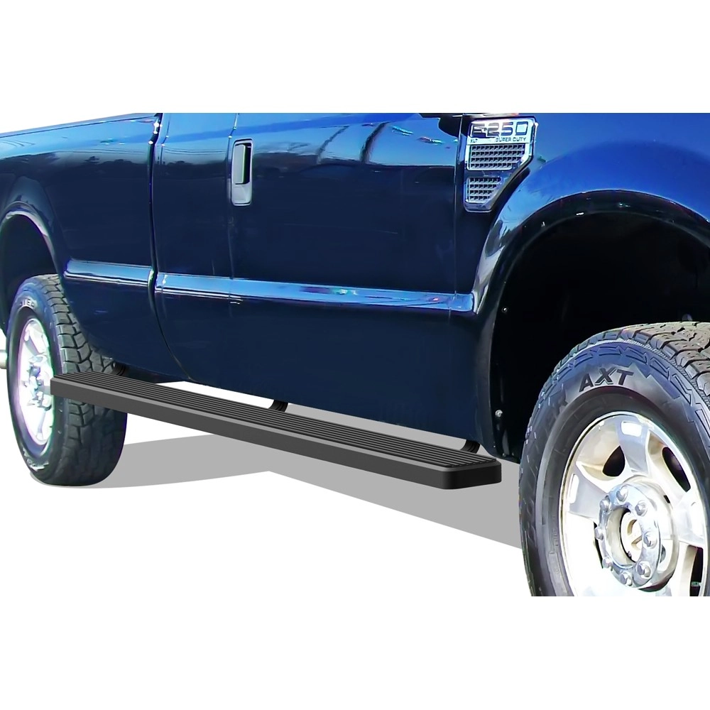 APS IB06WJJ3SB - 5" iStep Style  Wheel-to-Wheel Black Aircraft Aluminum Side Steps