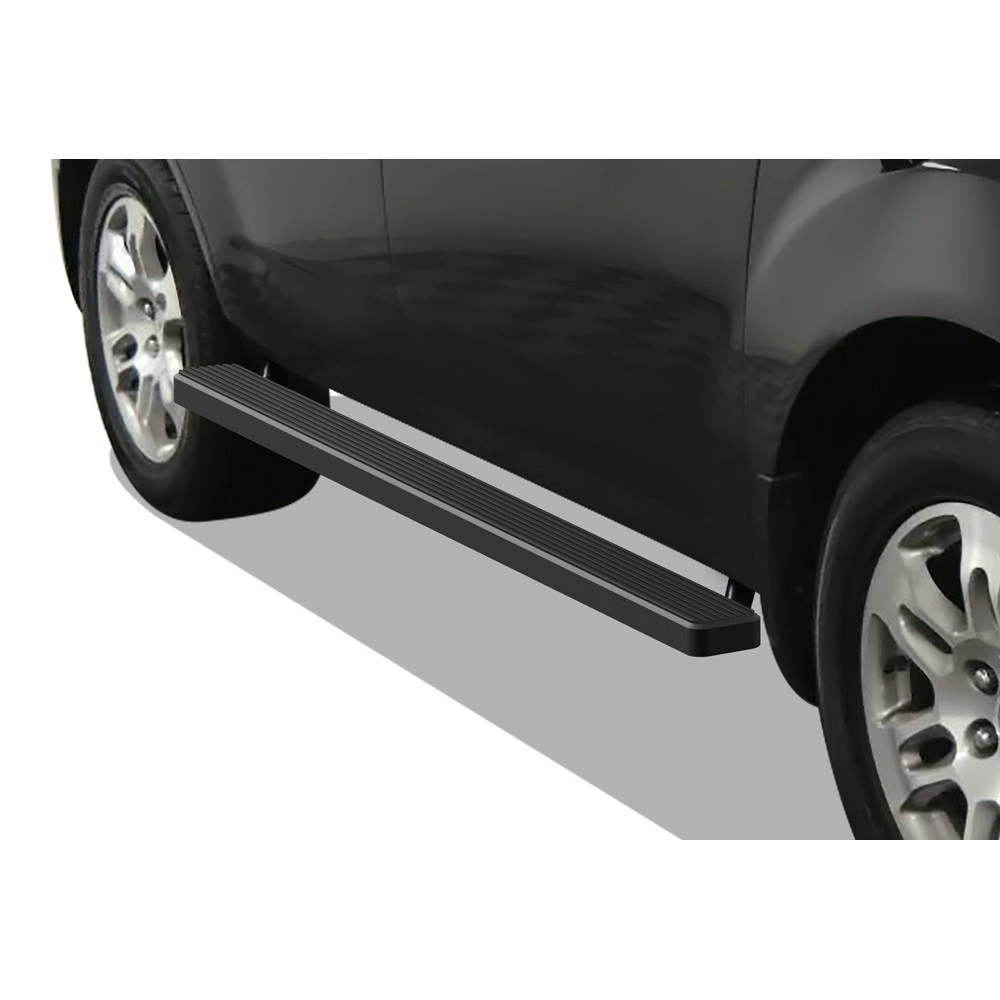 APS IB08DAD1B - 4" iStep Style Door-to-Door Black Aircraft Aluminum Side Steps