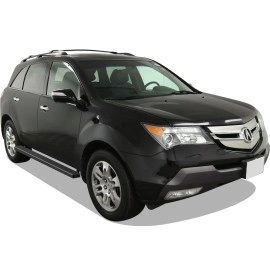 APS IB08DAD1B - 4" iStep Style Door-to-Door Black Aircraft Aluminum Side Steps