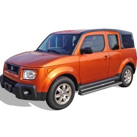 APS IB08EAB3A - 5" iStep Style Door-to-Door Hairline Stainless Steel Side Steps