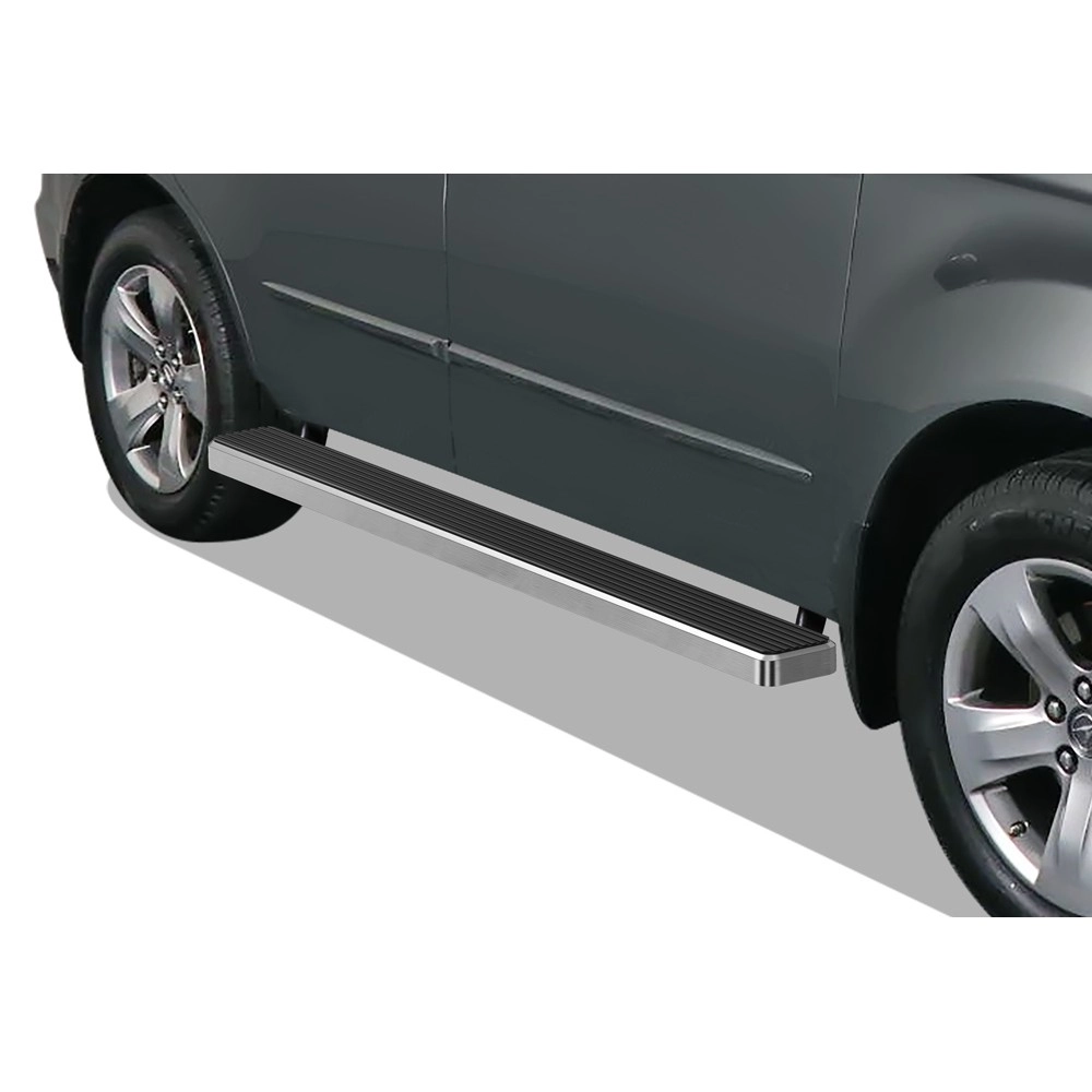 APS IB08EAD1C - 5" iStep Style Door-to-Door Hairline Stainless Steel Side Steps