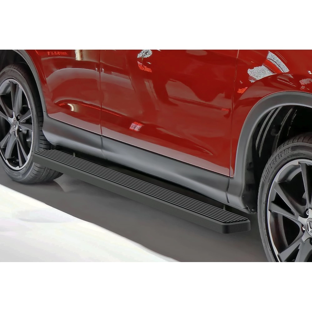 APS IB08EAJ9B - 5" iStep Style Door-to-Door Black Stainless Steel Side Steps