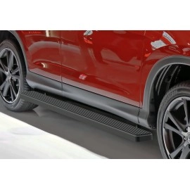 APS IB08EAJ9B - 5" iStep Style Door-to-Door Black Stainless Steel Side Steps