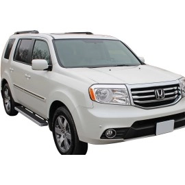 APS IB08EBA4A - 5" iStep Style Door-to-Door Hairline Stainless Steel Side Steps