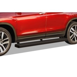 APS IB08FCE2B - 6" iStep Style Door-to-Door Black Stainless Steel Side Steps