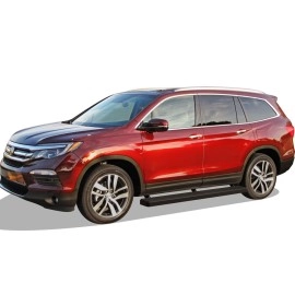 APS IB08FCE2B - 6" iStep Style Door-to-Door Black Stainless Steel Side Steps