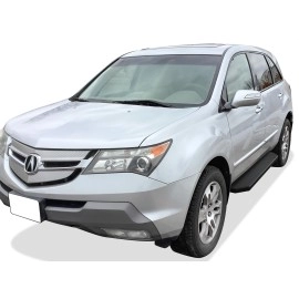 APS IB08PAD1J - Flat Style Door-to-Door Black Stainless Steel Running Boards